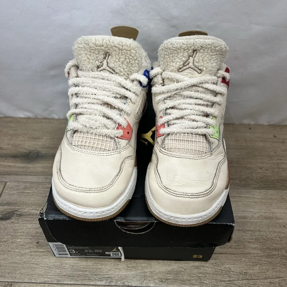 Jordan 4 Retro PS Where The Wild Things‎ Are Pearl White DH0573-264 Kids 3Y